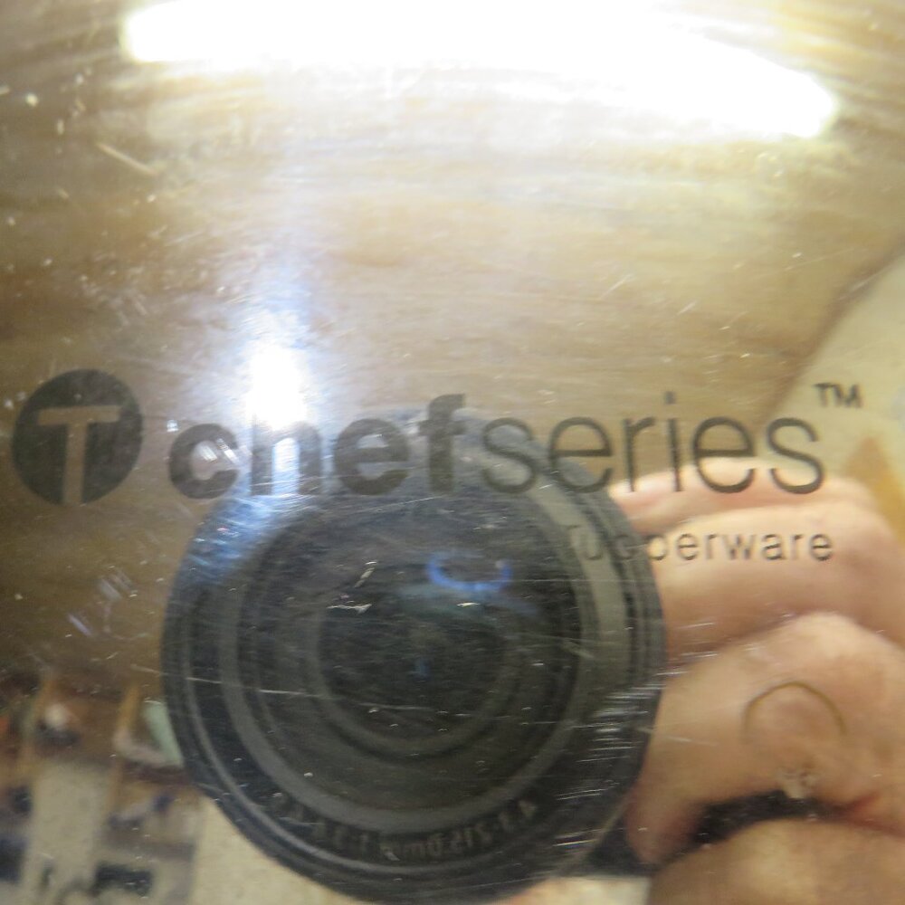 Tupperware ChefSeries Stainless Steel 10-inch Inner Diameter Replacement Lid.